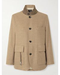 Loro Piana - Roadster Suede-Trimmed Cotton-Twill Jacket - Lyst