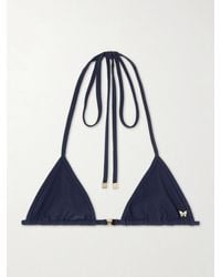 Kiki de Montparnasse - Coeur Embellished Triangle Halterneck Bikini Top - Lyst