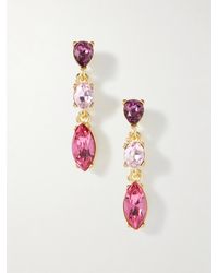 Oscar de la Renta - Tone Crystal Earrings - Lyst
