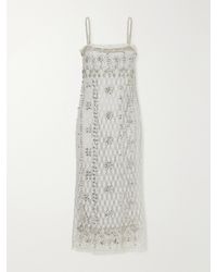Costarellos - Leona Crystal-Embellished Lace Gown - Lyst