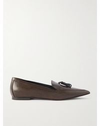 Brunello Cucinelli - Loafers Aus Leder Mit Troddeln Und Zierperlen - Lyst