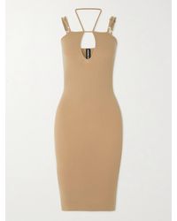 ANDREADAMO - Cutout Stretch-Jersey Midi Dress - Lyst