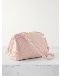 Bottega Veneta - Concert Pouch Intrecciato Leather Shoulder Bag - Lyst