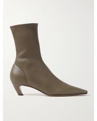 KHAITE - Arizona Leather Ankle Boots - Lyst