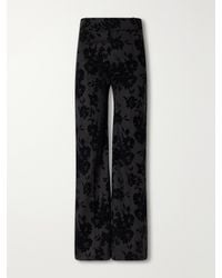 D'Estree - Yoshitomo Flocked Straight-Leg Pants - Lyst