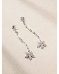 Ileana Makri - Boucles D'Oreilles En Or Blanc 18 Carats (750/1000) Et Diamants Ripple Blossom - Lyst