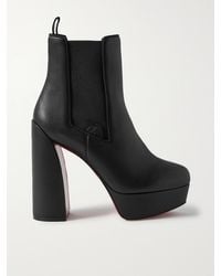 Christian Louboutin - Movidastic 130 Leather Platform Ankle Boots - Lyst