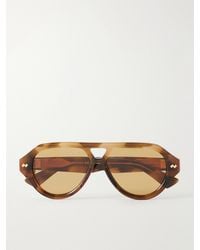 Bottega Veneta - Dizzy Aviator-Style Recycled-Acetate Sunglasses - Lyst