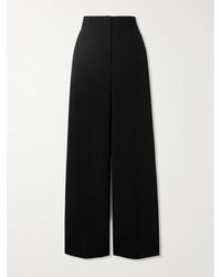 Stella McCartney - Pleated Wool-Blend Twill Wide-Leg Pants - Lyst