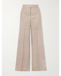 Max Mara - Deserto Linen Wide-Leg Pants - Lyst