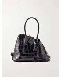 The Attico - Sant Ambroeus Croc-Effect Leather Top-Handle Bag - Lyst