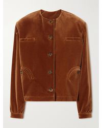 Blazé Milano - Jealousy Gliss Cotton-Velvet Jacket - Lyst