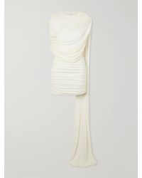 Ilkyaz Ozel - Khara Gathered Satin-Jersey Mini Dress - Lyst