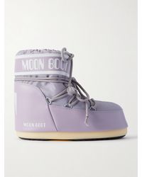 Moon Boot - Icon Low Lilac Nylon Boots - Lyst