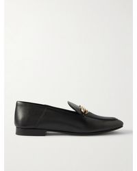 Ferragamo - Louis Collapsible-Heel Embellished Leather Loafers - Lyst