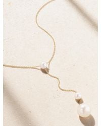Sophie Bille Brahe - Trois Moon 14-Karat Recycled Pearl Necklace - Lyst