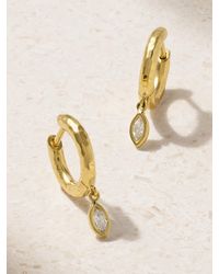 Octavia Elizabeth - Net Sustain Micro Gabby 18-Karat Recycled Diamond Hoop Earrings - Lyst