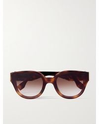 Fendi - First D-Frame Embellished Tortoiseshell Acetate Sunglasses - Lyst