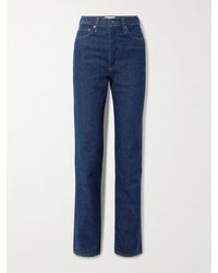 Agolde - 90's Pinch Waist Long High-Rise Straight-Leg Jeans - Lyst