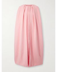 Jil Sander - Cape-Effect Draped Wool-Blend Coat - Lyst