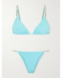 SARA CRISTINA - Cowries Embellished Bikini - Lyst