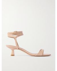 Stuart Weitzman - Nudist Wrap Sandalen Aus Lackleder - Lyst