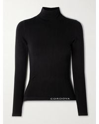 CORDOVA - Sol Ribbed Stretch-Jersey Turtleneck Top - Lyst