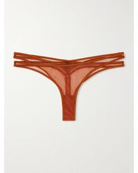 Kiki de Montparnasse - Maxim Cutout Layered Mesh Thong - Lyst