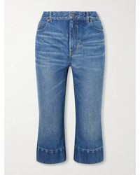 Chloé - Capri Mid-Rise Slim-Leg Organic Jeans - Lyst