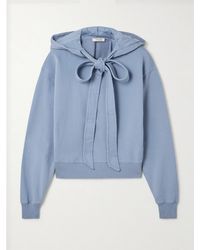 JW Anderson - Tie-Detailed Cotton-Jersey Hoodie - Lyst
