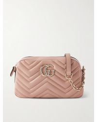 Gucci - Gg Marmont Quilted Leather Shoulder Bag - Lyst