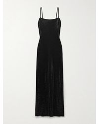Alexander Wang - Crystal-Embellished Jersey Midi Dress - Lyst