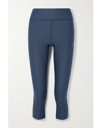 On Cropped Stretch Leggings - Blue