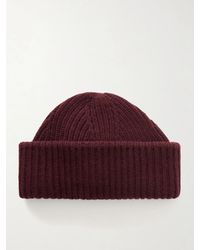 Yves Salomon - Ribbed Wool And Cashmere-Blend Beanie - Lyst