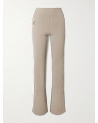 On Shoes - All-Day Gestreifte Schlaghose Aus Geripptem Recyceltem Stretch-Jersey - Lyst