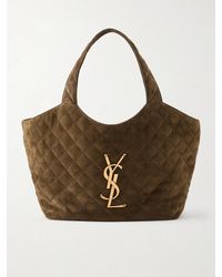 Saint Laurent - Icare Medium Matelassé Leather Tote - Lyst