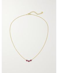 AMRAPALI LONDON - Kette Aus 18 Karat Mit Rhodiumauflage, Rubinen Und Diamanten - Lyst