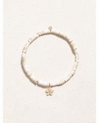 Sydney Evan - Small Plumeria 14-Karat, And Diamond Bracelet - Lyst