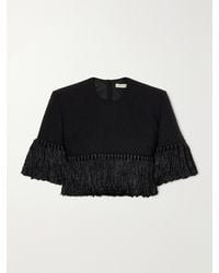 Heirlome - Matilde Bouclé Fringed Wool-Blend Blouse - Lyst