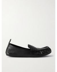 Acne Studios - Mocassins En Cuir Texturé - Lyst