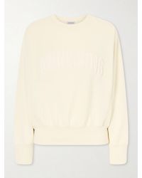 Anine Bing - Appliquéd Cotton-Fleece Sweatshirt - Lyst