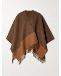 Gucci - Fringed Wool And Cashmere-Blend Poncho - Lyst