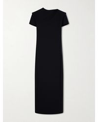 KHAITE - Iryl Open-Back Draped Crepe Maxi Dress - Lyst