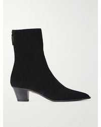Aquazzura - Brunswick Bootie 45 Suede Ankle Boots - Lyst