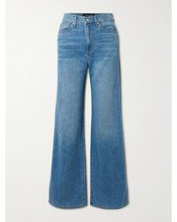 Veronica Beard - Taylor Hoch Sitzende Jeans Mit Weitem Bein - Lyst