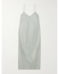 St. Agni - Recycled-Taffeta Midi Dress - Lyst