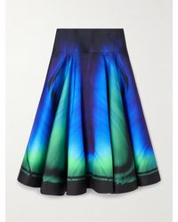 Mary Katrantzou - Printed Twill Midi Skirt - Lyst