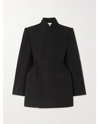 Balenciaga - Veste En Gabardine De Laine Hourglass - Lyst