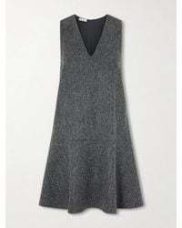Brunello Cucinelli - Wool-Blend Mini Dress - Lyst