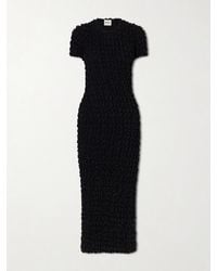 KHAITE - Perry Ruched Silk-Chiffon Midi Dress - Lyst